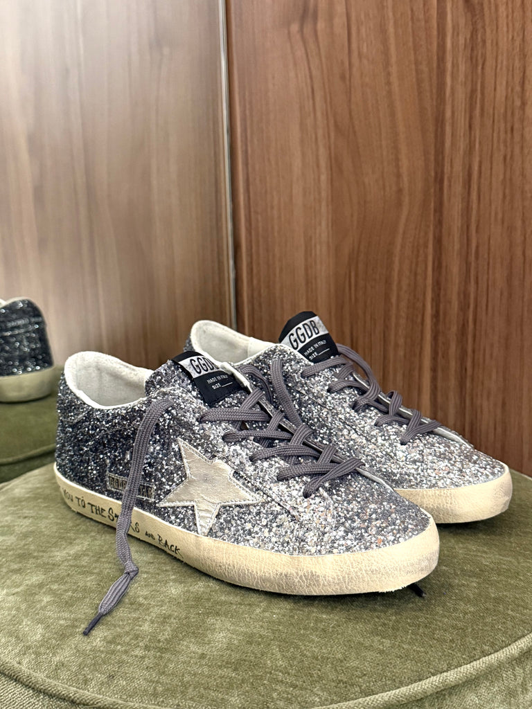 Superstar Sneaker Love You Silver Glitter