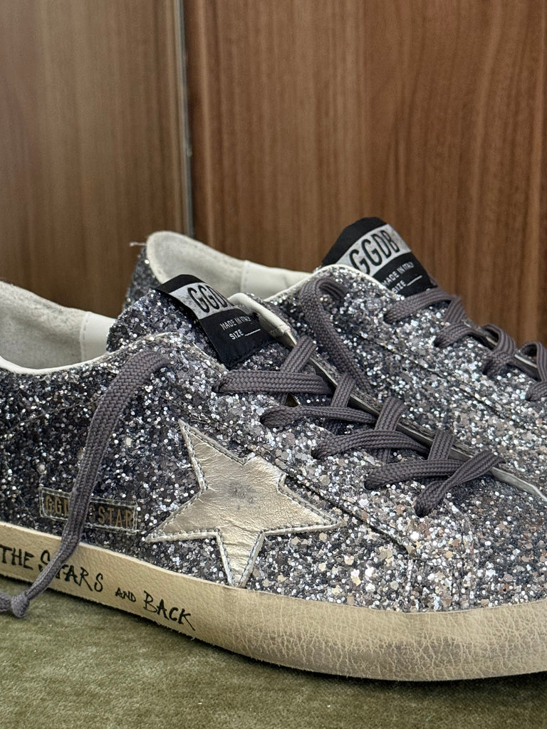 Superstar Sneaker Love You Silver Glitter