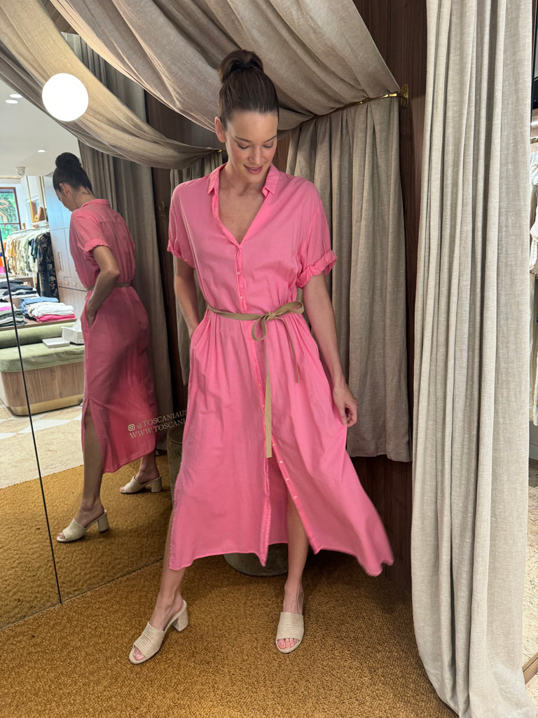 Linnet Dress Pink Cricket