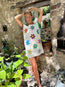 French Flowers Hand Crochet Dress