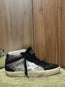 Mid Star Glitter Sneaker Black and Silver