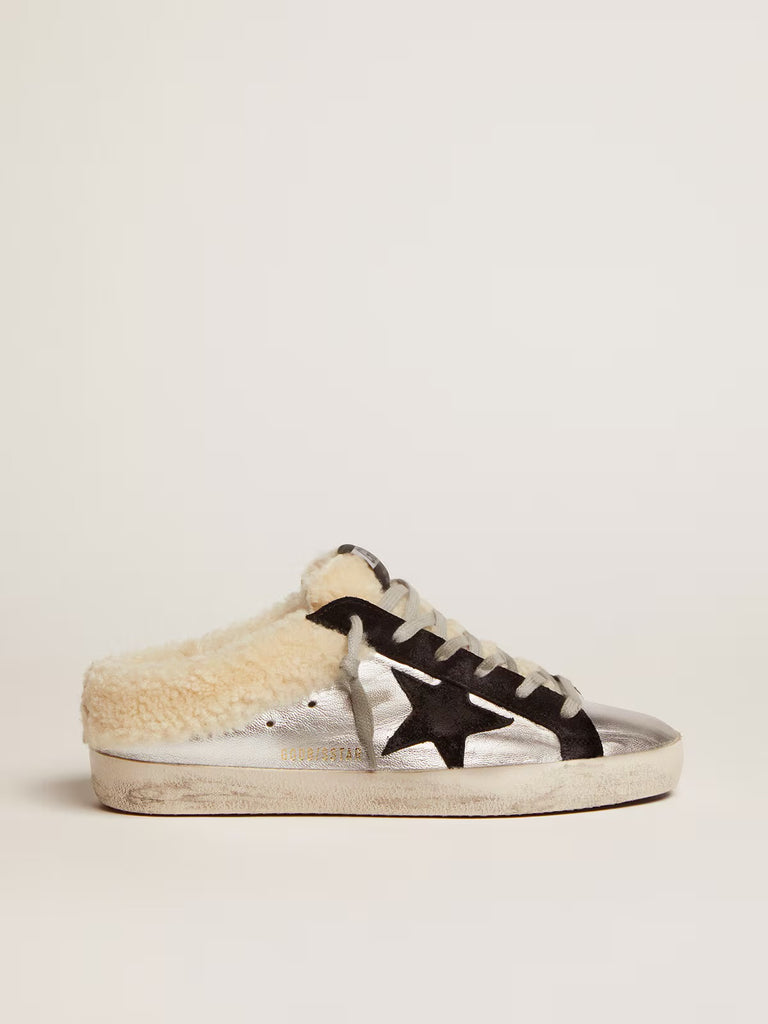 Sabot-Star Silver Black with Shearling