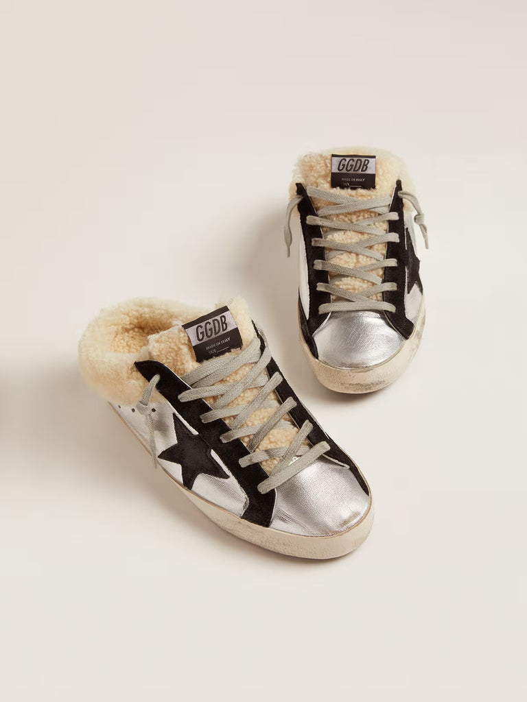 Sabot-Star Silver Black with Shearling