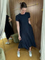 A-List Short Sleeve Dress Navy