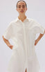 Chiara Short Sleeve Shirt Dress White