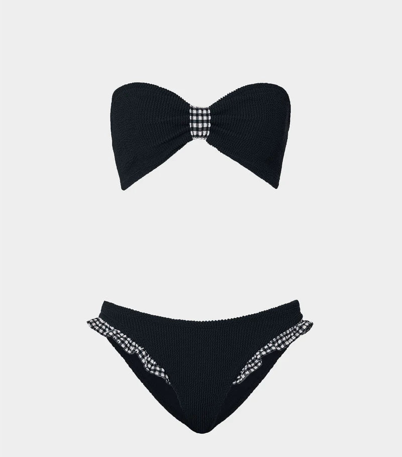 Jean Bikini Black Gingham