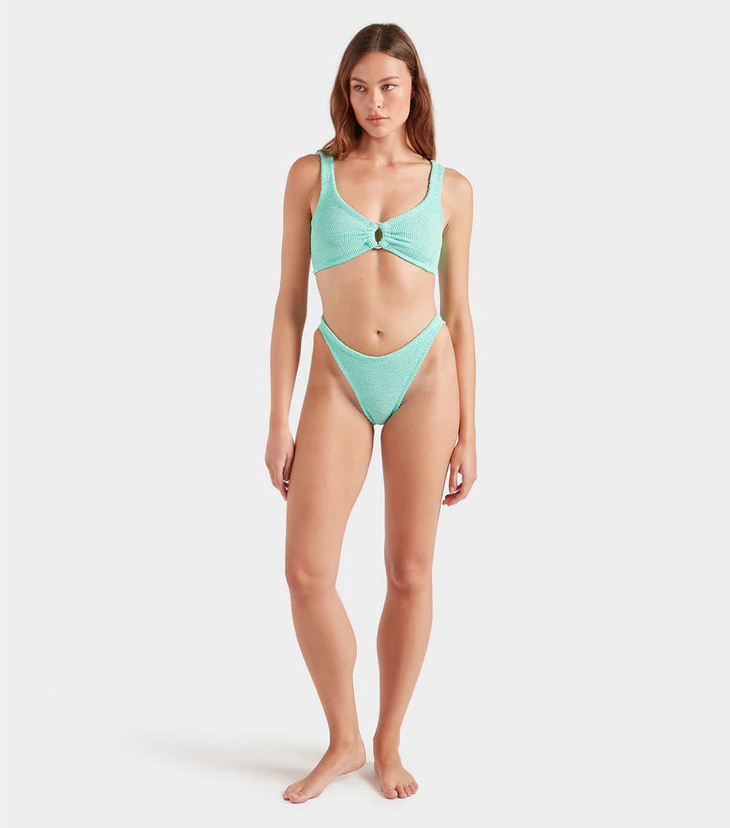 Julia Bikini Pearly Hoop Metallic Mint