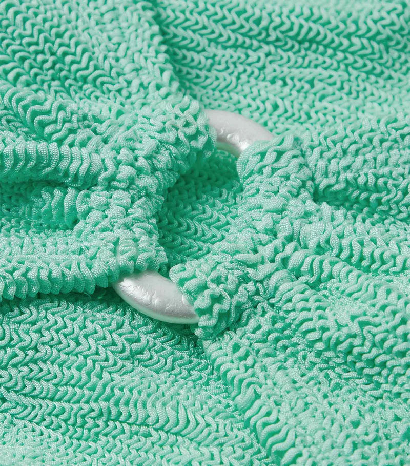 Julia Bikini Pearly Hoop Metallic Mint