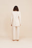 Lucille Trouser Beige Pinstripe