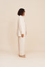 Lucille Trouser Beige Pinstripe