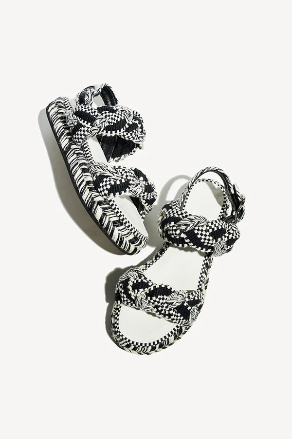 Maria Sandal Black White