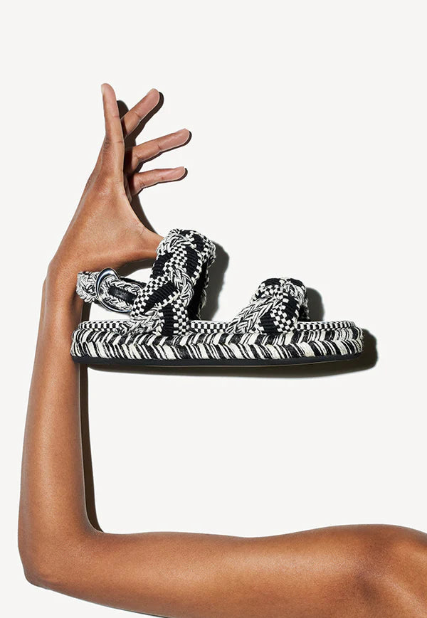 Maria Sandal Black White