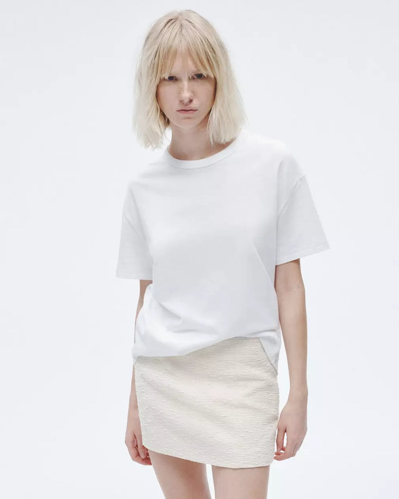 Mini Slub Boyfriend Tee White