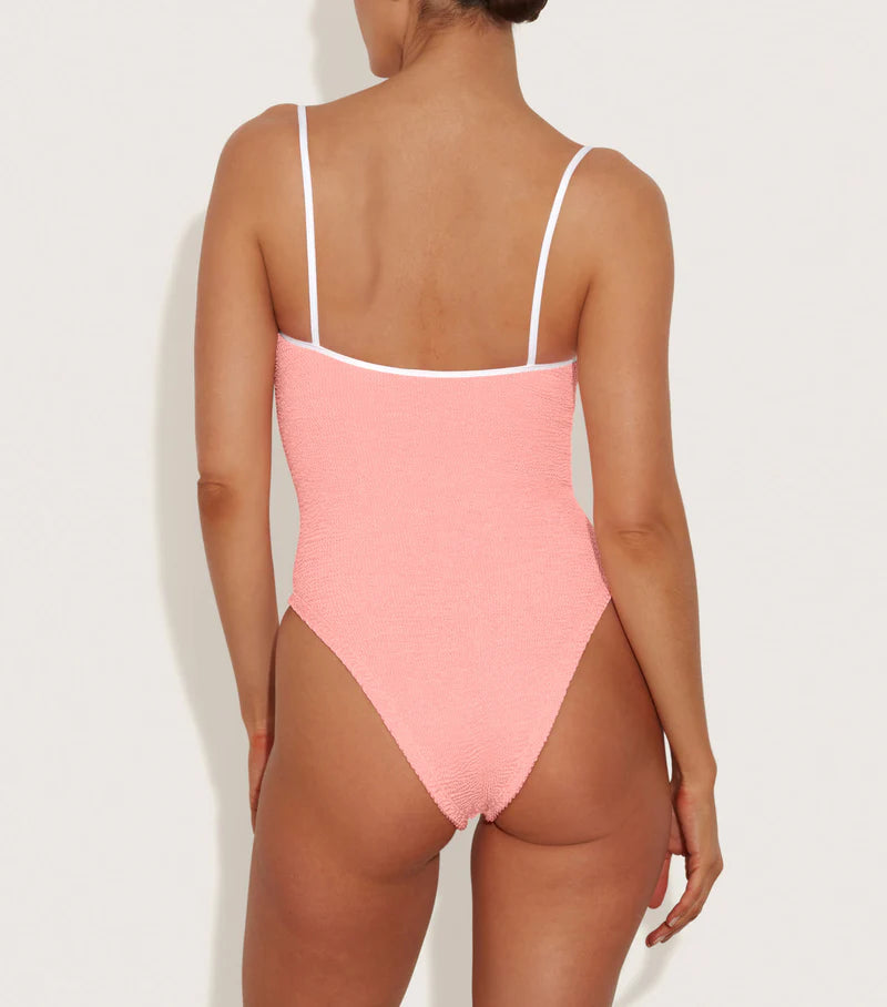 Pamela Swimsuit Peach with Contrast