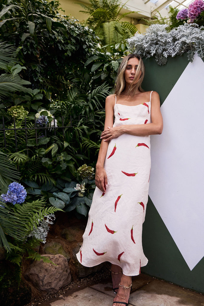 Cottage Point Dress Chilli
