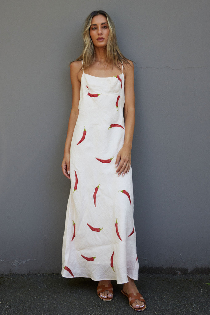 Cottage Point Dress Chilli