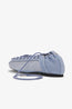 Eyelets Lace up Ballerina Strass Denim