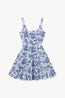 Wells Mini Dress Blue Toile