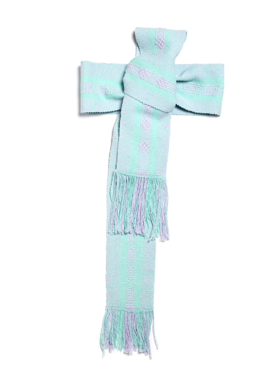 Handwoven Belt Spring Green and Lilac