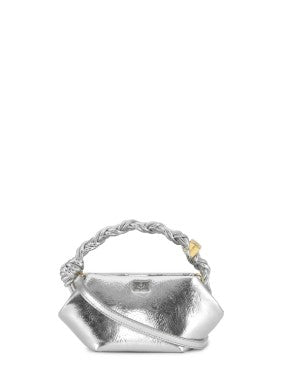 Ganni Small Bou Bag Silver