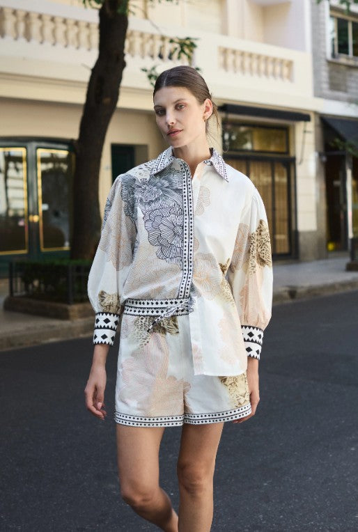 Poplin Garden Tiger Shirt
