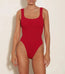 Square Neck Swim Red