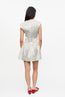 Printed Double Satin Corset Mini Dress