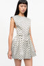 Printed Double Satin Corset Mini Dress
