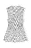 Printed Double Satin Corset Mini Dress