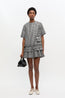 Crinkled Taffeta Open Back Mini Dress