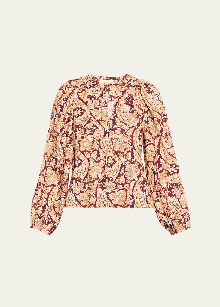 Brea Long Sleeve Blouse Amaranthus