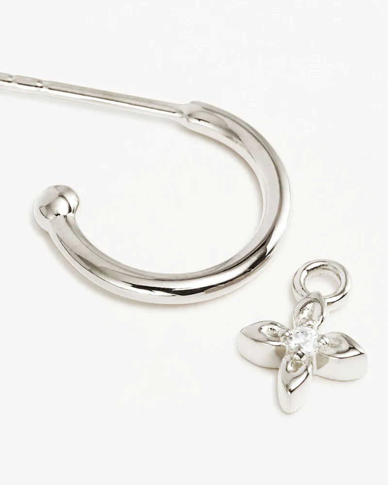 Live in Light Hoops Earrings Silver