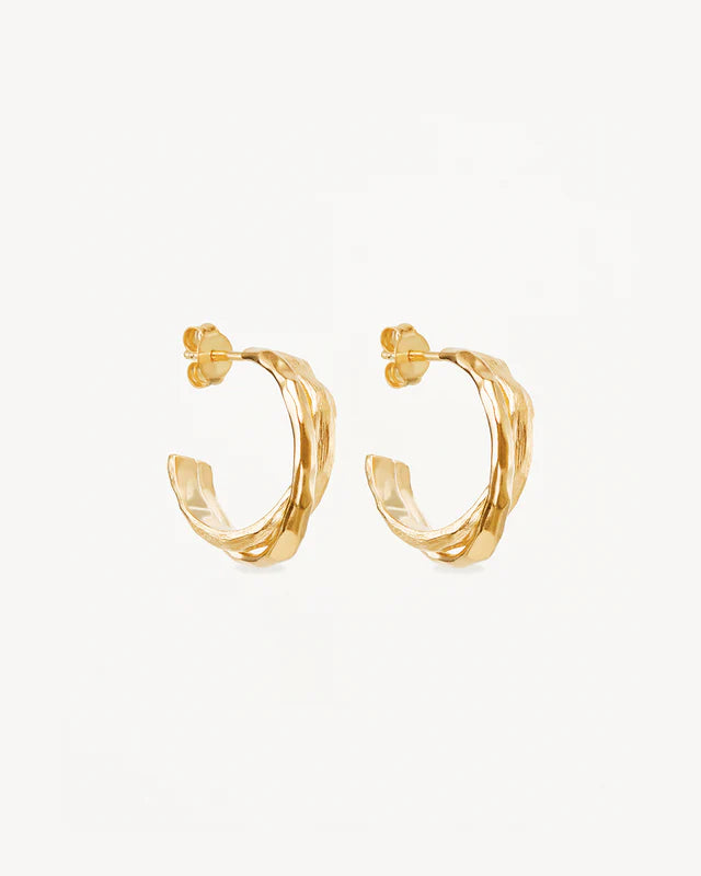 Shield Hoops Gold