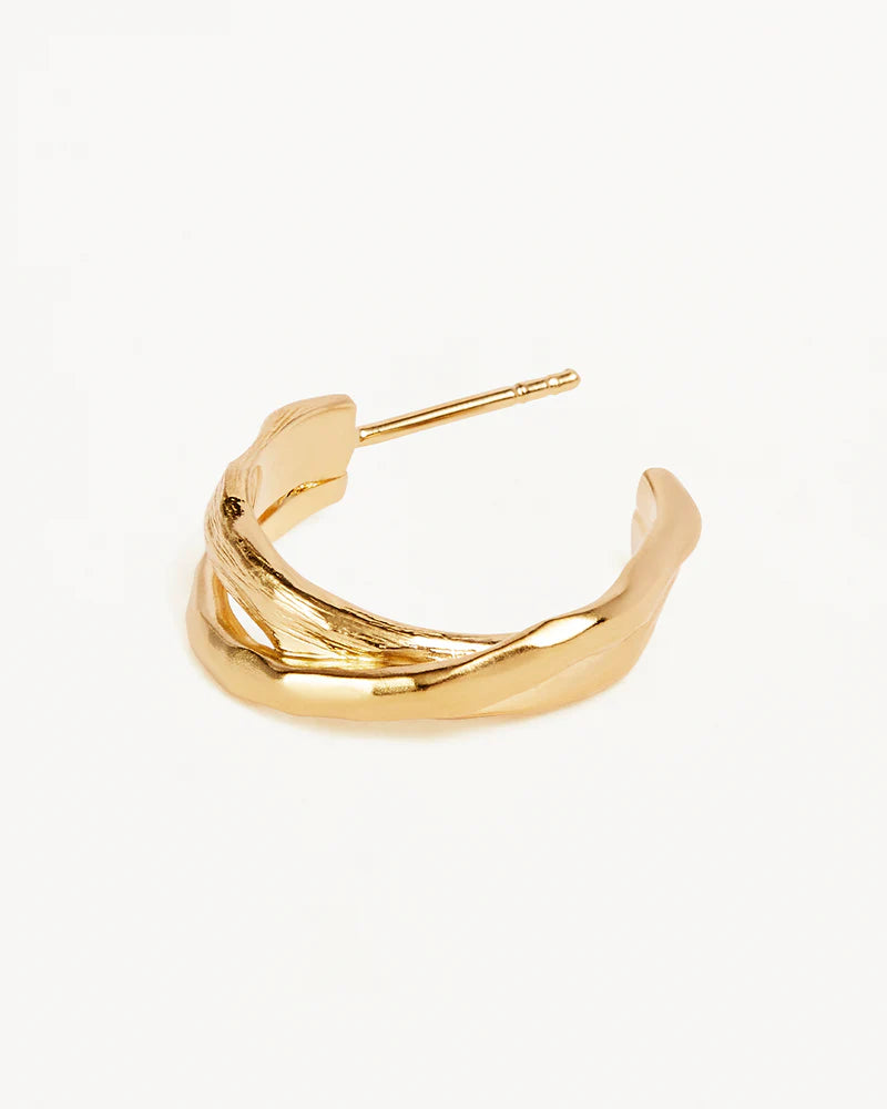 Shield Hoops Gold
