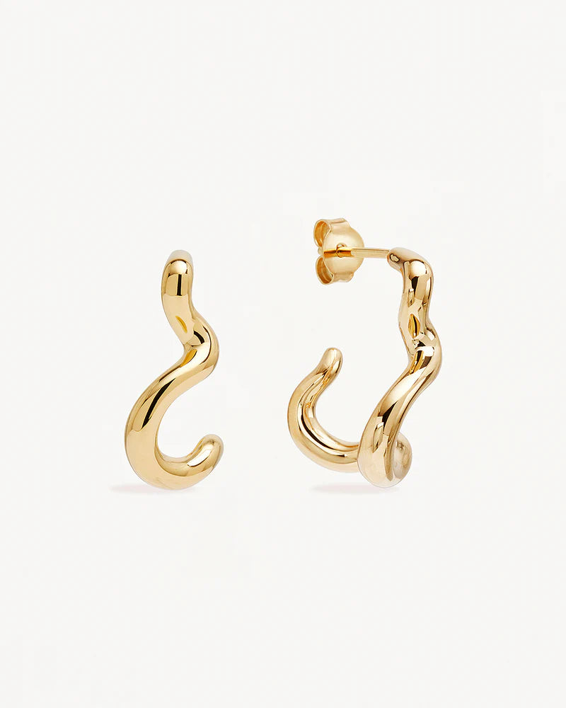 Gold Flow of Life Hoops