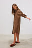 Chiara Maxi Shirt Dress Coffee