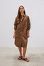 Chiara Maxi Shirt Dress Coffee