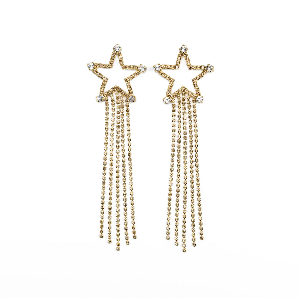 Shooting Star Single Earring Champagne