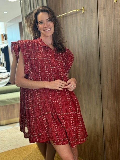 Leazali Dress Red