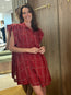 Leazali Dress Red