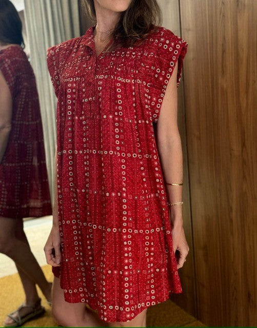 Leazali Dress Red