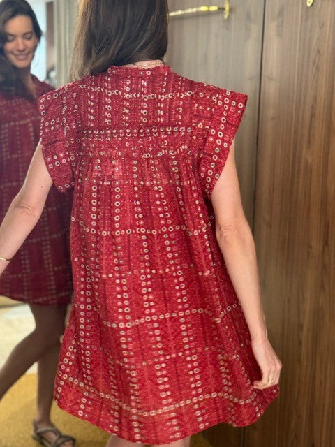 Leazali Dress Red