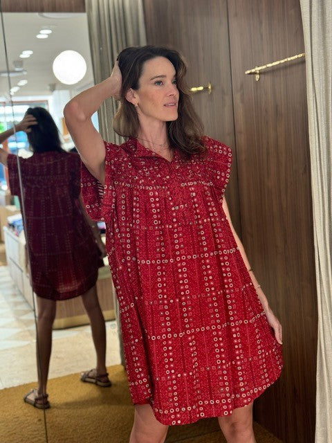 Leazali Dress Red