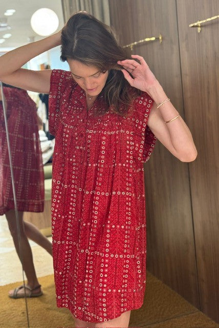 Leazali Dress Red