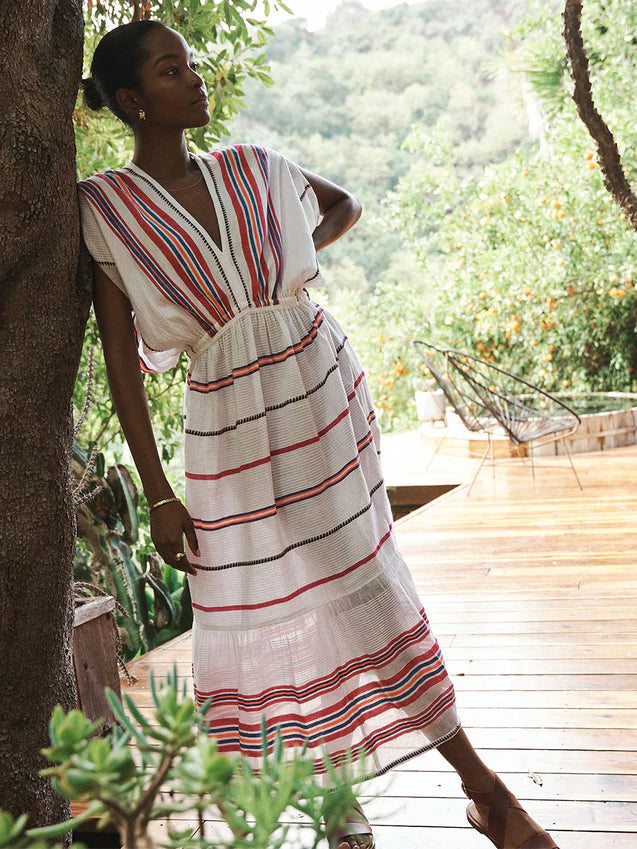 Leila Plunge Dress Zelele Orchid