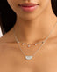 Live in Peace Lotus Necklace