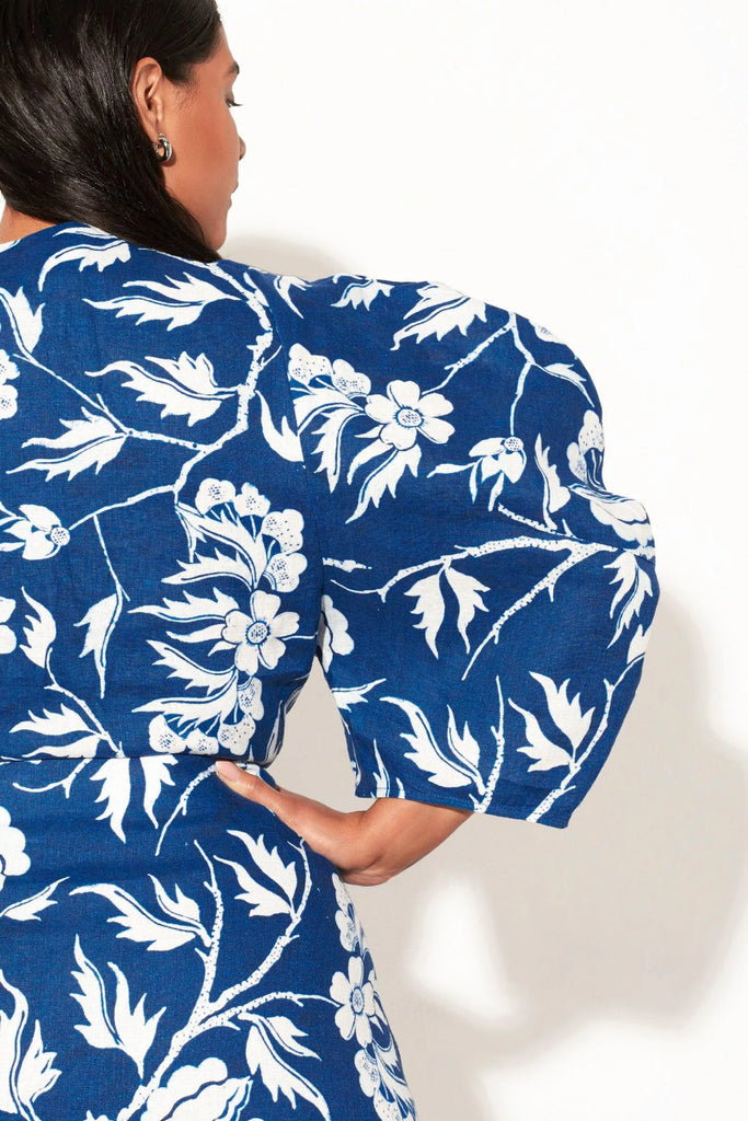 Navya Top Navy White