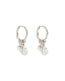 Silver Ocean Mist Hoops