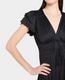 Patrice Flutter Sleeve Midi Dress Noir