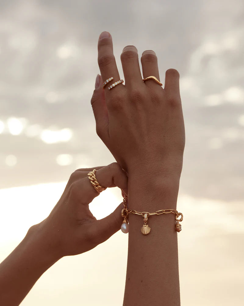 Gold Endless Tides Ring